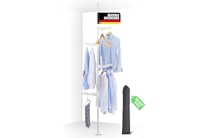 Bondelia Andrea Kleiderständer | Teleskop Kleiderstange ohne Bohren [STECKBAR] Coat Rack Offener Kleiderschrank System - verschiedene Varianten zur Wahl