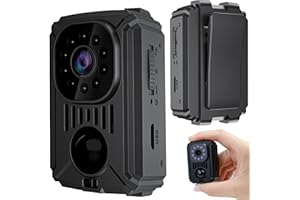 SECURITY TOYS Mini Cámara Espía Oculta, Videovigilancia sin Internet, Camara Vigilancia Sin WiFi con Visión Nocturna y Detección de Movimiento para Coche, 11 Horas de Batería, Spy CAM sin WiFi