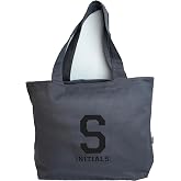 INITIALS Gri Harfli Tote Bag