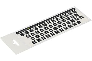 ‎LACERTO Lacerto® | 11x13mm Deutsche Aufkleber für PC/Laptop & Notebook Tastaturen mit mattem kratzfestem Laminat, Germany Keyboard Stickers QWERTZ | Farbe: Schwarz