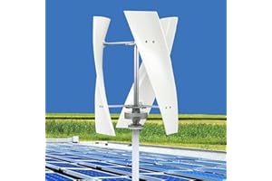 HAJMYRDONYX Wind Turbine Generator Kit, 12000W Portable Vertical Helix Wind Power Turbine Generator with MPPT Controller Home Outdoor Power Generation Home, Home Power Energy Kit,24V