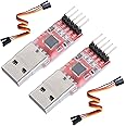 Yizhet CP2102 Adaptateur Convertisseur USB vers TTL Module 5pin Convertisseur Sériel pour 3.3V et 5.5V（2 pièces）