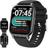 IDEALROYAL P66 Smartwatch con Chiamate, 1,85" Orologio Smartwatch Uomo Donna, Orologio Fitness con Misura Pressione Contapass