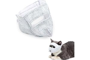 Niuhong Museruola Gatto Cura Anti-Mordere Regolabile Traspirante Prevenire Mordere Masticare Protezione Viso Trasparente Cura Bagno Gatto Morbido Rasatura Taglio Unghie