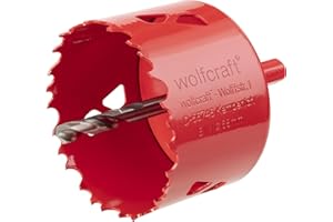 wolfcraft 5474000 - Scie Cloche BIM - Diamètre 68 mm - Multi-Matériaux - Profondeur de Coupe 40 mm