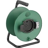 Electraline 94015 Cordless Cable Winder, Suitable for Home/Office/Garden