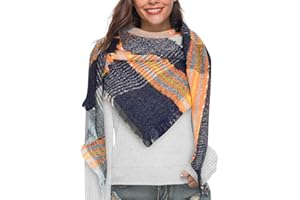 heekpek Bufandas Mujer Invierno Chales Cálido Moda Bufandas Largas de Invierno Chal Borla