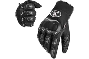 Islero Motorcycle Gloves for Men & Women, Touchscreen Breathable Heavy Duty Motorbike Gloves can be used in summer, Hard Knuckle Protection, Racing Gloves Idea for Road biking