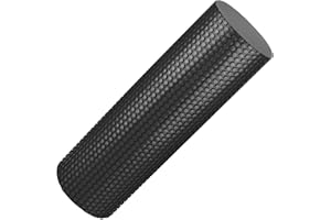 Jazooli Large Foam Roller Tube Yoga Pilates High Density Trigger Point Physio Massage - Black