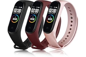 Yisica Bransoletka do Xiaomi Mi Band 4 / Xiaomi Mi Band 3, silikonowa bransoletka sportowa, wodoszczelna, do Xiaomi Mi Band 4 / Mi Band 3