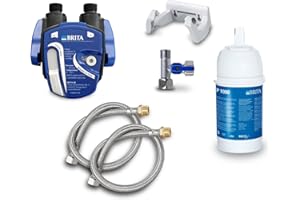 NEUES WASSER GROUP Under-sink water filter: Brita filter head, Brita filter P1000, flex hose, angle valve adapter