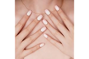 ‎DANNI & TONI DANNI & TONI Semi-Cured Gel Nail Foils (Aria) Pink and White Graduation Ombre Shiny Gel Nail Stickers, Semi-Hardened Nail Foil Nail Stickers Wraps 20 Super Long Stickers