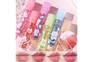 ‎DENESTUP 6 Stück Roll-On Lipgloss Set, Farblos Lipgloss Durchsichtig,Fruity Moisturizing Lip Oil, Für Kinder Jugendliche ungiftig Kinder Geschenk Party