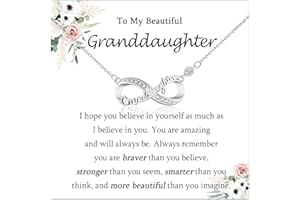 EPVID Gifts for Mum Daughter Sister Nana Granddaughter, Infinity Necklace for Women Girls, Perfect Christmas Mothers Day Birthday Valentines Gifts, Stocking Fillers for Women