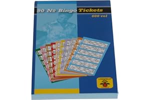 WEIBLE SPIELE weiblespiele 360201 - Bingo-Tickets 1-90, Schwarz