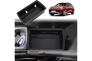 GAFAT Compatibile con VW Tiguan 3 2024 2025 2026 Contenitore per Console Centrale, Ti-guan iii 2025 Organizer Ripiani inferiore del Bracciolo, Sostituire le 2 Partizioni Originali, Ti-guan 3 Accessori