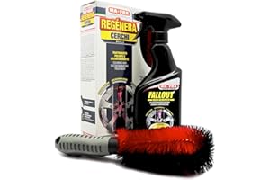 Ma-Fra Kit Regénera Cerchi, Trattamento Completo Pulente e Decontaminante, Composto da Fallout Iron Remover 500ml + Speciale Spazzola per Rimuove la Polvere dai Freni, Non Graffia Le Superfici
