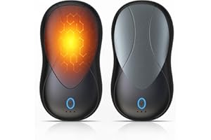 Magnetyczny Podgrzewacz do Rąk Ładowany 2 Szt.3 Poziomy Grzania,Wodoodporny - Kieszonkowy dla Kobiet i Mężczyzn - Na Narty,Kempting, Zimowe Wędrówki,Świąteczny Prezent Bożonarodzeniowy