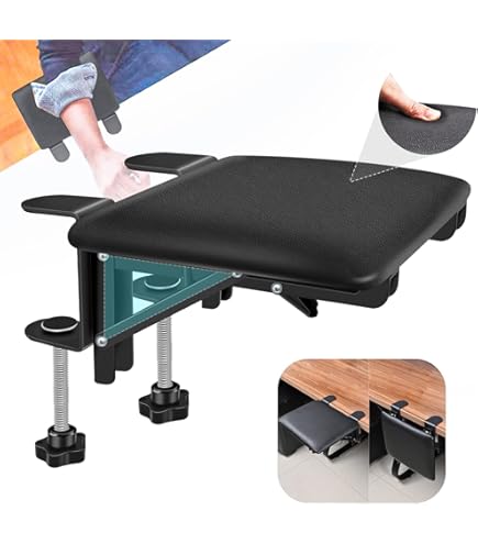 Lot De 2 Repose-coudes Ergonomiques Pour Bureau – Rotatifs à 180°, Pliables, Pour Télétravail Et Bureau