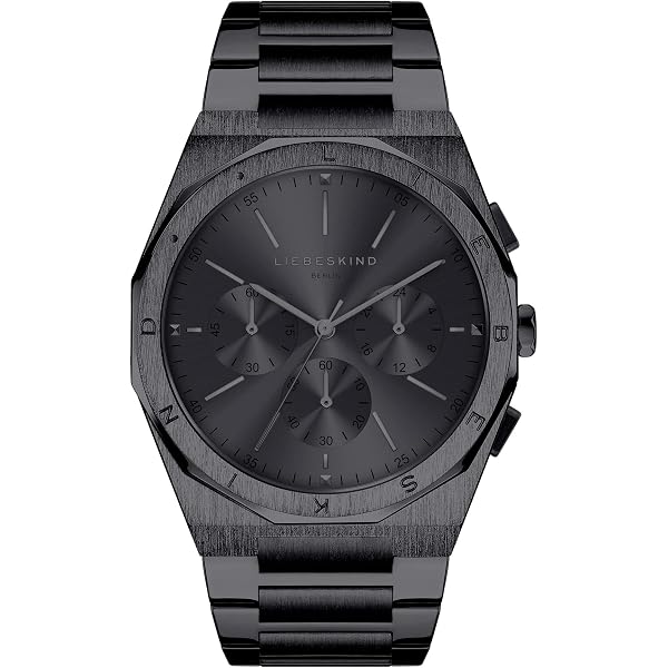 Montre Liebeskind Berlin Pour Femme - Chronographe, Bracelet Acier Inoxydable, Cadran Sunray, étanche 5 ATM