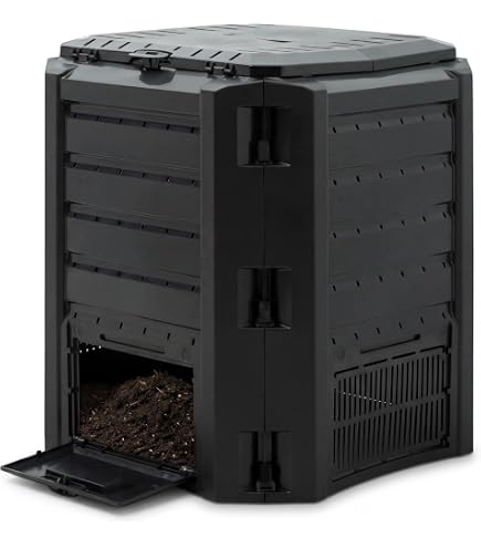Pattumiera Garden Senza Coperchio – Capacità 75 Litri, Plastica Resistente