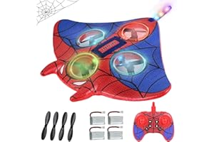 PATEMZON Aereo Telecomandato, 2,4 GHz Aereo Radiocomandato con Luci a LED, RC Aerei Giocattolo Drone con Volo Stazionario Automatico Rotazione 3D, Aeroplano Giocattolo Regalo per Bambini