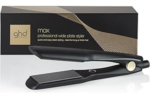 ghd Max Piastra & Styler a Lamelle Ampie – Lamelle Extra Large per Styling Rapido, Maggiore Lucentezza, Senza Crespo – Per Capelli Lunghi, Spessi o Ricci
