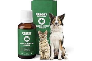 PROPET NUTRITION Olio di canapa per Cani e Gatti. 700 Gocce (20000 MG Acidi Grassi Insaturi) Calmante per Cani e Gatti. 100% Naturale. Antistress. Omega 3 6 9. Senza Sostanze Chimiche. Tranquillante per Cane e Gatto