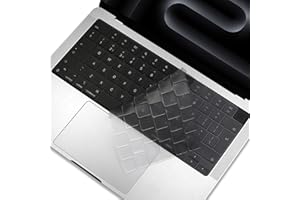 MASIBLOOM TPU-Tastaturabdeckung für MacBoook Air 15 Zoll 13,6 Zoll A2681 & Pro 14 Zoll 16 Zoll A2779 A2780 A2442 A2485 M3 Pro/Max Chip M2 Chip veröffentlicht in 2023 2022 2021 mit Touch ID Protector Zubehör