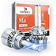 CONPEX LED Car Headlight Bulbs 9006 HB4 Conversion Kit 4 Sides 300W 20000LM 6000K White Hi/Lo Beam Anti Flicker Free Error All-in-one 2 Years Warranty