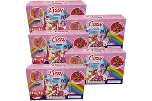 collect-it.de MY HOME OF CARDS + TOYS Lissy Pony Licorne Série 2 Licornes avec carrosse – Lot de 5 figurines à collectionner