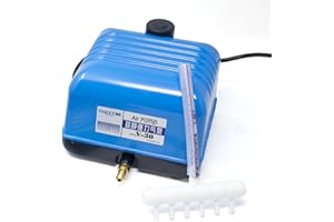 VIALIA Belüftungspumpe Teich V-30, 30W Pumpe, Teichbelüfter, hoher Luftstrom, Teich Sauerstoffpumpe, Luftpumpe