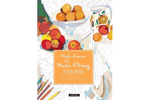 Chefs d'oeuvres du musée d'Orsay coloriages anti-stress