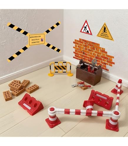 Wichtel Zubehör Weihnachten - Miniatur Holzzaun 90x5cm Mit 100cm Lichterkette Für Puppenhaus & DIY Deko