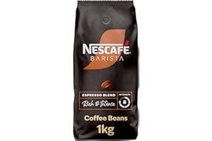 NESCAFÉ BARISTA Espresso Blend Coffee Beans, Medium Roast, 8/10 Intensity, 1kg