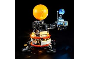 GEAMENT Oświetlenie LED Kompatybilne z LEGO Planeta Ziemia i Księżyc na orbicie Technic 42179 Model do Składania Klocków (Zestaw Modeli Niezawarty)