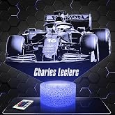 Lampada 3D Con Illusione Auto Sportiva Avent Ador - Luce Notturna Tattile Personalizzata - Formati A5/A4, Base Luminosa A Scelta - Idea Regalo Di Natale O Compleanno - Made In France