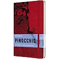 Moleskine Limited Edition Pinocchio Notebook, Large, Plain, Mangiafuoco, Hard Cover 5 X 8.25, Scarlet Red, Lepiqp062D
