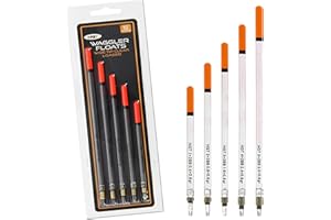 NGT Pack of 5 Wide Tip Loaded Waggler Floats in a double blister for Coarse Fishing