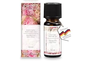 ‎PAJOMA pajoma® Duftöl 10 ml, Rosenbluten Rose Petals | feinstes Parfümöl für Aromatherapie, Duftlampe, Aroma Diffuser, Massage, Naturkosmetik | Premium Qualität, Bunt