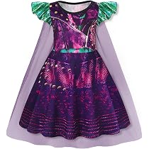 WonderBabe Halloween Descendants Girls Mal Cosplay Costume Dress ...