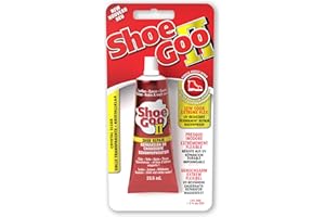 Shoe Goo II - Pegamento de reparación de zapatos. Adhesivo permanente transparente, 26,6 ml