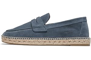 FRED MARTIN COLLECTION, Mocasiness en daim avec semelle en sparte et doublure en cuir pour homme