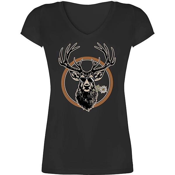 Baby Langarmshirt Mit Hirsch Motiv - Oktoberfest Baby Outfit, Jäger Design Für Jungen & Mädchen