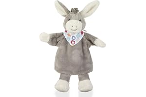 Sterntaler 3602000 Marionnette Âne Emmi, Idéal pour le Théâtre et les Jeux de Rôles, 34 x 25 x 9 cm, Gris/Multicolore