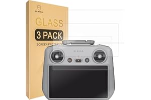 Mr.Shield Pellicola Protettiva per DJI RC 2 For DJI Air 3 RC 2 / Mini 4 Pro Remote Controller Vetro Temperato [9H Durezza] [3 Pezzi] Protezione Schermo Senza Bolle