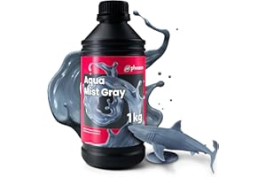 Phrozen Auqa-Resin Mist Gray | Résine d'imprimante 3D | 405 nm UV Photopolymère Resin pour impression 3D LCD/DLP/SLA | Haute Précision, Faible Odeur, Non Cassante (1kg)