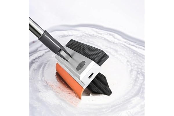 ONEFLESH Bathroom Cleaner Brush 3 in 1 - Long Handle Floor Brush with Wiper for Home Cleaning Bathroom Tiles Cleaning Brush & Floor Scrub (Heavy Quality)_(AD)