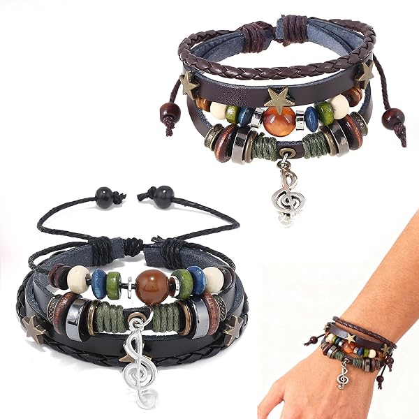 35 colori, regalo per musicisti, regalo per amanti della musica, braccialetto con arpa, regalo per suonatori d'arpa, braccialetto musicale, regalo per insegnanti di musica - Italia