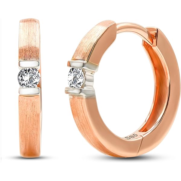 Jobo Damen-Creolen Aus 585er Gold (14 Karat) Mit Süßwasserperlen – Klappmechanik, Made In Germany